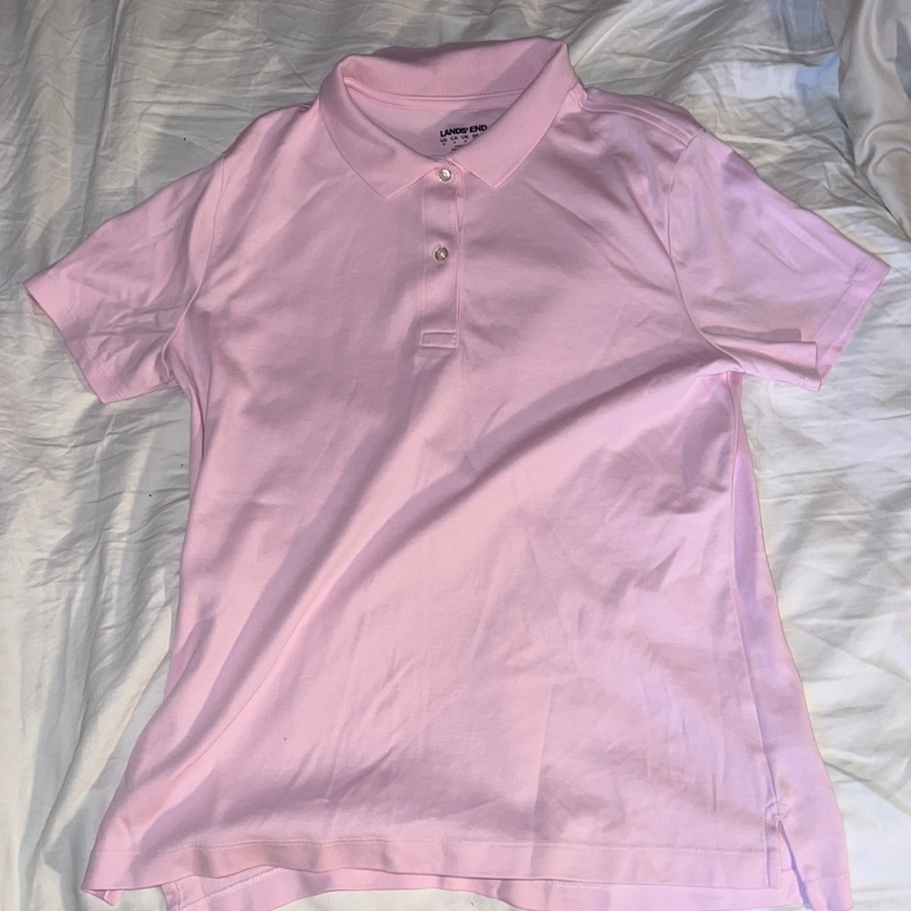 Lands’ End Pink Polo